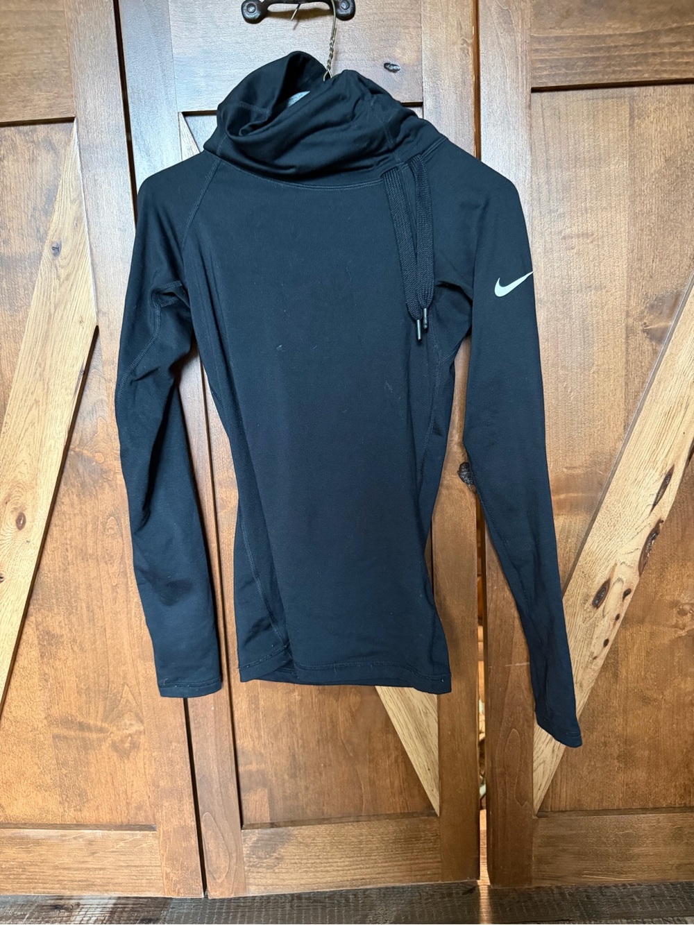 Nike Black Women's Ski Pullover with Cowl Neck